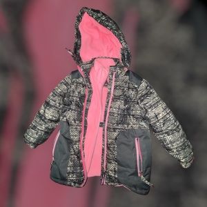 Pink Platinum Advance kids girl waterproof winter jacket coat